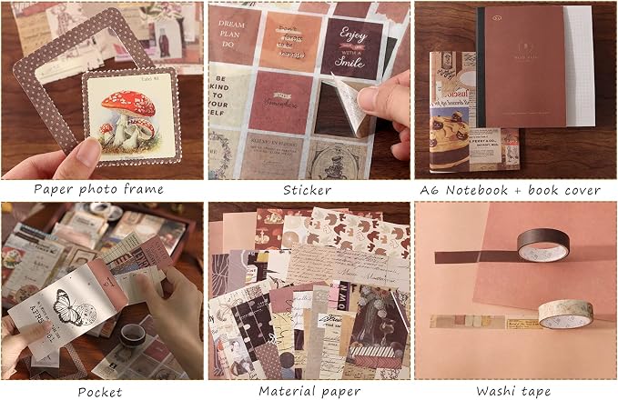 Draupnir Vintage Scrapbook Kit, Bullet Junk Journal Kit - Image 4