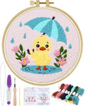 ERKOON Punch Needle Kit for Beginners Adults, DIY Easy Animal Embroidery Set by ERKOON