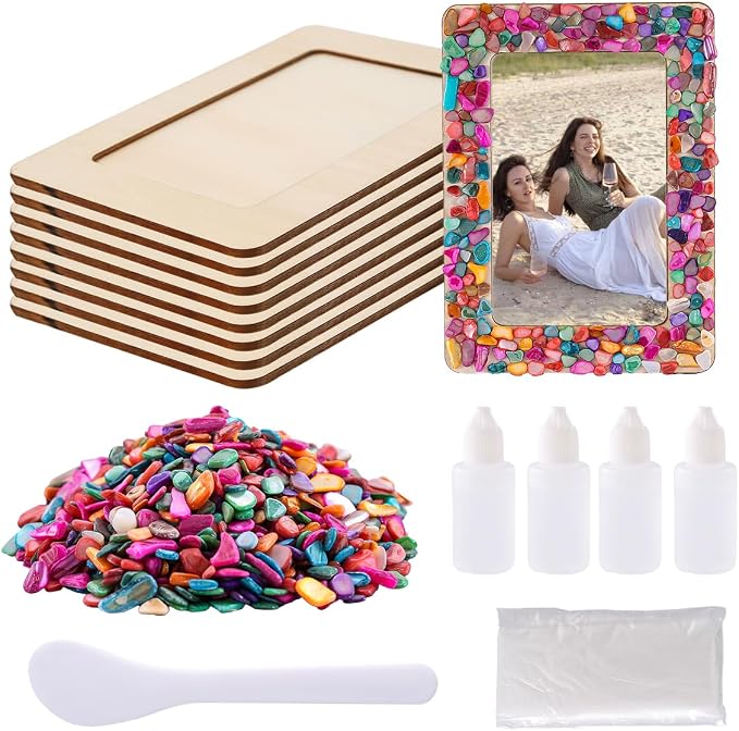 zjdbset DIY Mosaic Photo Frame Craft Kit by zjdbset