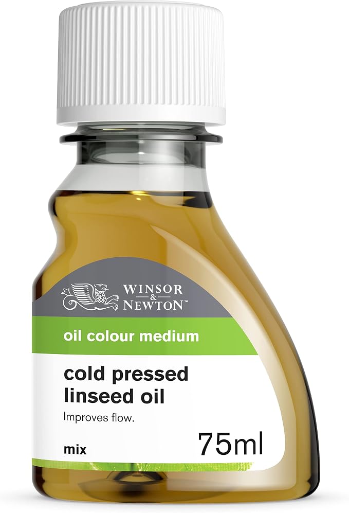 Winsor & Newton Cold Pressed Linseed Oil, 75ml Bottle by WinsorNewton
