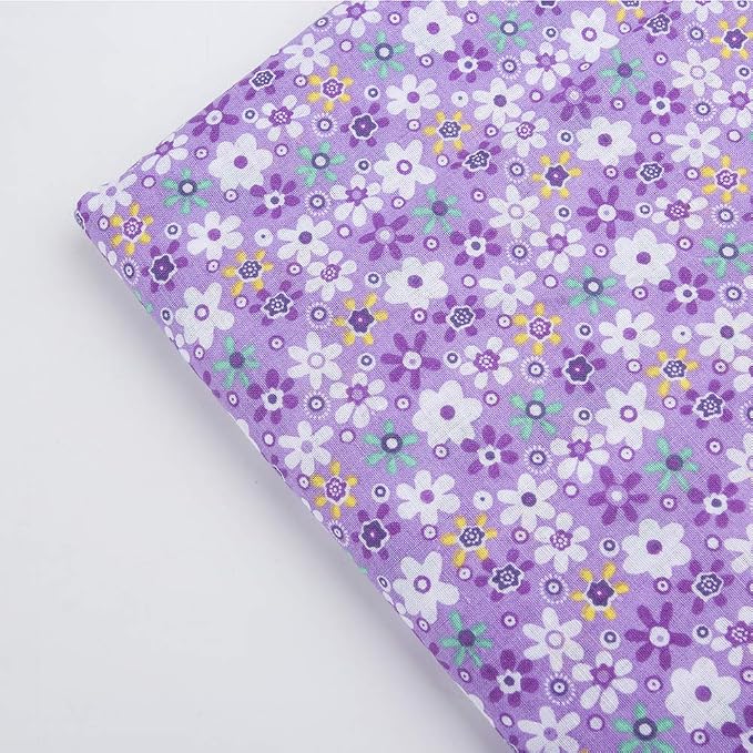 7Pcs 20" x 20" Cotton Fabric DIY Making Supplies Quilting Patchwork Fabric Fat - Image 8