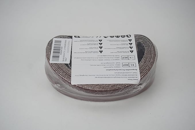 1/2x18 1/2 x 18 Inch Sanding Belt Pack 1/2-Inch x 18-Inch,60 Pcs(10 Each of 40 60 80 120 150 240 Grits) Aluminum Oxide for Sander