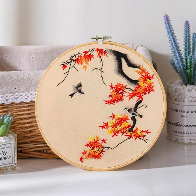 Santune 3 Pack Embroidery Kit for Adults Cross Stitch Kits for Beginners - Image 5