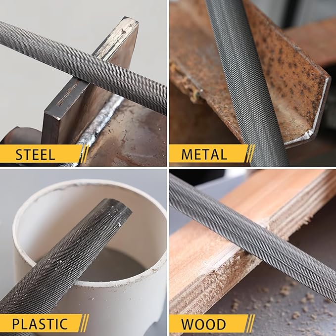 8 inch Half Round Metal File, Professional Carbon Steel file, Tool Sharpener for Professionals and DIY