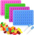Palksky 4Pcs Gummy Bear Mold Silicone, Fruit Snack Molds, Gummies Trays Molds by Palksky