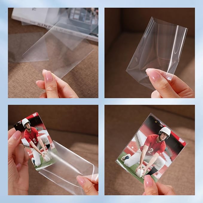 Empsun 600 Count Clear Penny Soft Sleeves: Trading Card Sleeves, Soft - Image 4
