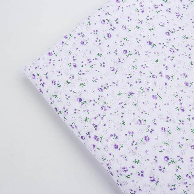 7Pcs 20" x 20" Cotton Fabric DIY Making Supplies Quilting Patchwork Fabric Fat - Image 9