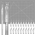 DIYSELF 23 Pack Scrapbooking Tools, Exacto Knife Craft Knife Precision Carving by DIYSELF
