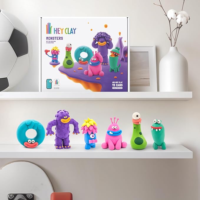 HEY CLAY Set - Colorful Modeling Air Dry Clay Kit - Image 9