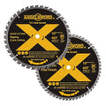 ANGELSWORD 10 Inch Table Saw Blade/Miter Saw Blade, 40T for Ripping, Cross Cutting&60T for Fine Finish Wood Cutting, 2 Pack