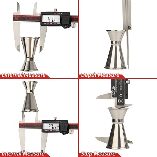 VINCA IP54 Grade Digital Caliper, DCLA-1205 12 Inch/300mm, Inch/Millimeter/Fraction Conversion, Stainless Steel, Large LCD Screen