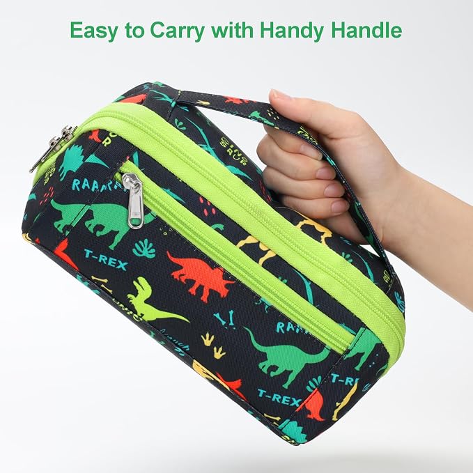 Large Pencil Case for Boys, Durable Kids Pencil Pouch for School, Wide Opening - Image 8