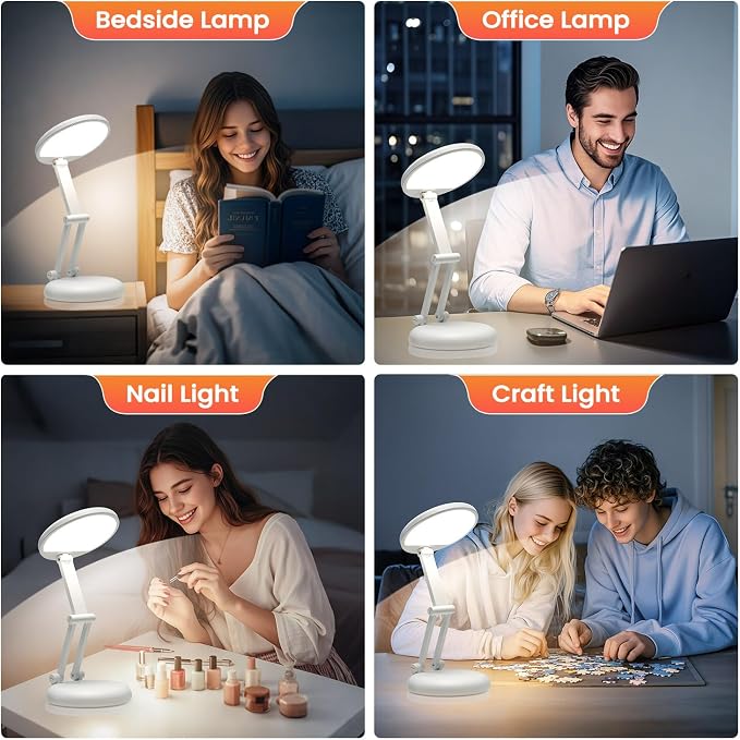 One Fire Rechargeable Table Lamp, Dimmable Cordless Lamp Desk Lamp - Image 6