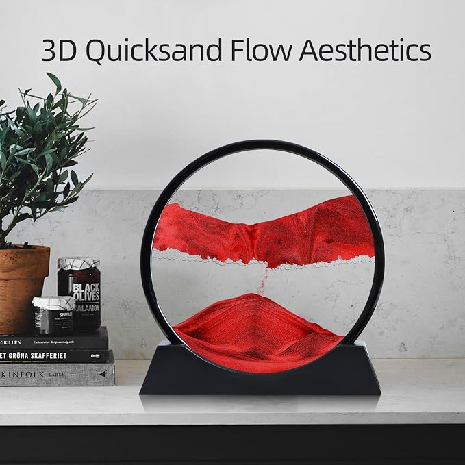 Moving Sand Art Liquid Motion, 3D Deep Sea Sandscape Color Quicksand Decor - Image 4