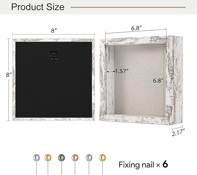 2 Packs 8x8 Shadow Box Frame - Image 6