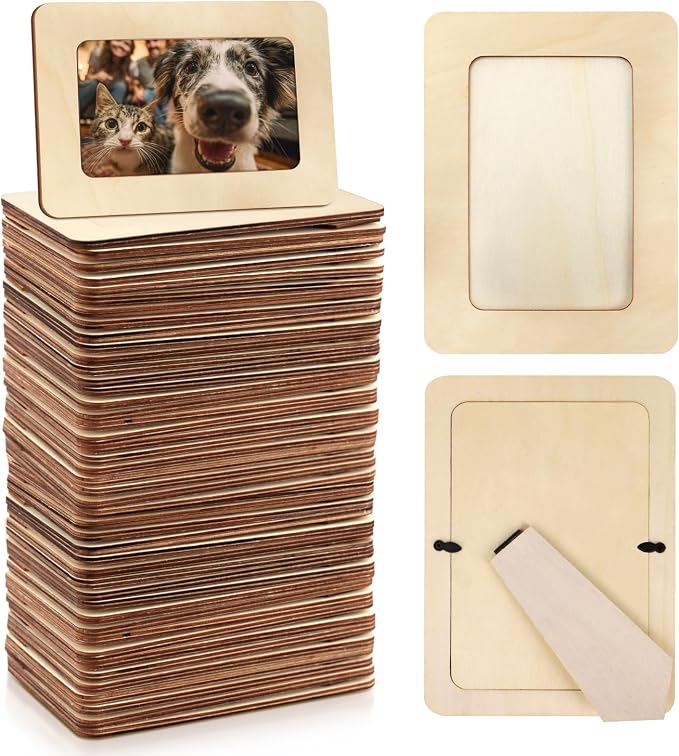 VOKOY 50 Pack Wooden Picture Frames by VOKOY