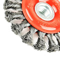 A A IN 60Pack Wire Wheel for Angle Grinder, 4 Inch Twisted Knotted Grinder Wire Wheel Brush with 5/8"-11 Threaded Arbor for Angle Grinder,Carbon Steel Wire Cup Brush for Rust,Corrosion,Paint Removal