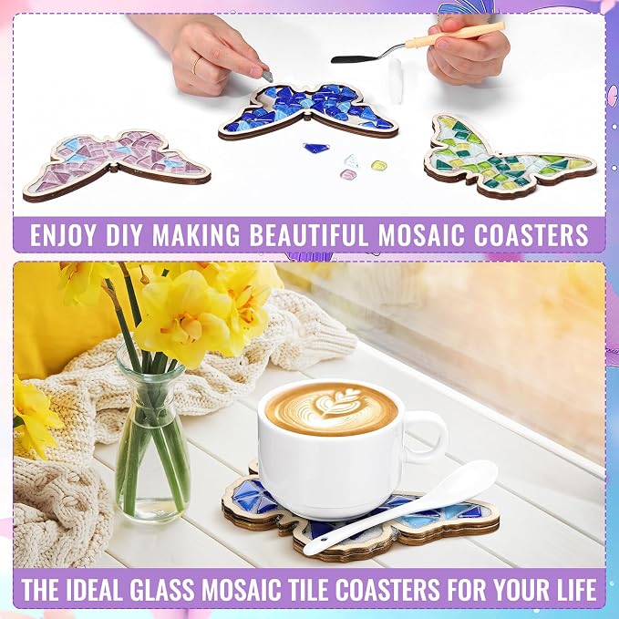 Honeydak 6 Sets DIY Glass Mosaic Tiles - Image 6