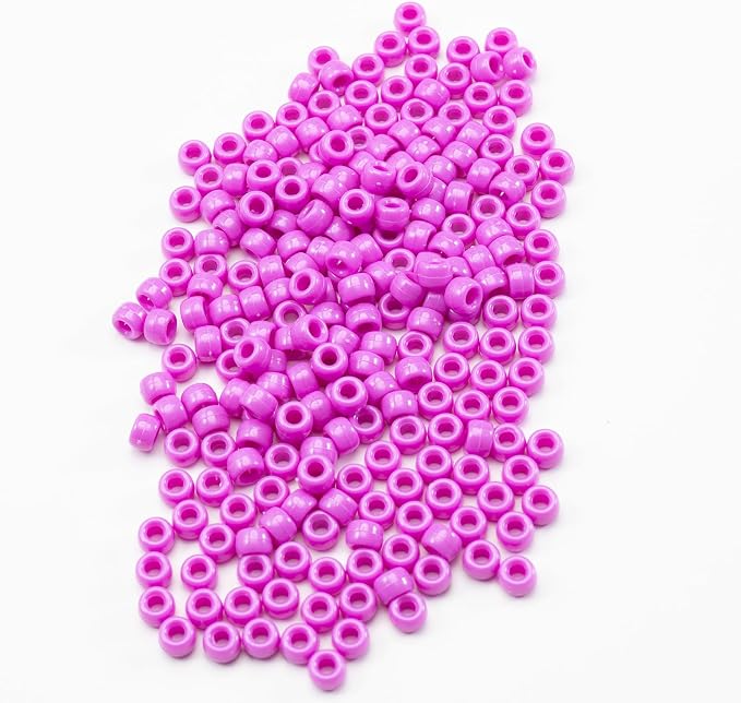 Gxueshan 1000 Pcs Acrylic Pony Beads 6x9mm Bulk - Image 4