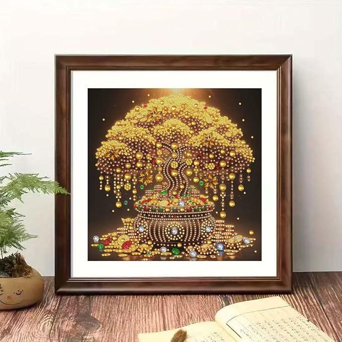 Money Tree Special Shape Diamond Art - Image 2