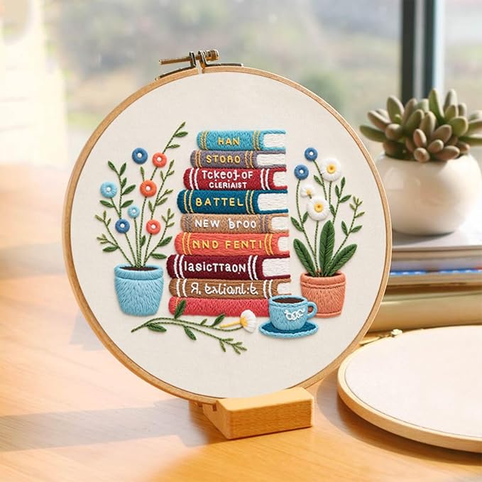 COCOMOX Embroidery Kit for Beginners, 3 Sets Cross Stitch Kits - Image 2