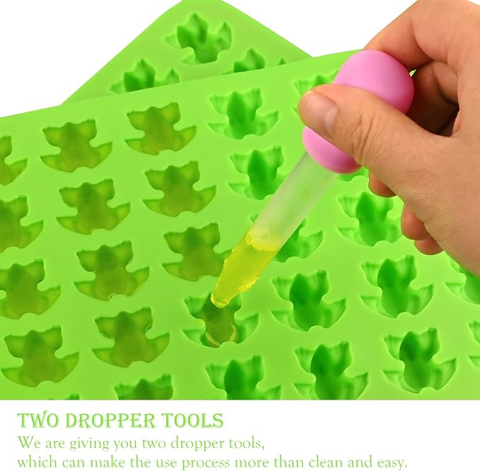 Sakolla Mini Frog Candy Molds, 100 Cavities Silicone Molds - Image 4