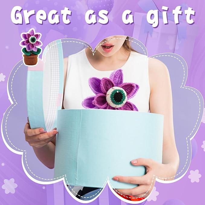 kgxulr Crochet Kit, Big-Eyed Knitting Kit - Image 6