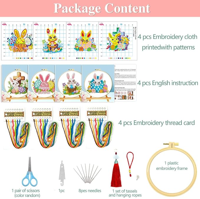 Zhenging Easter Cross Stitch Kit - Image 4