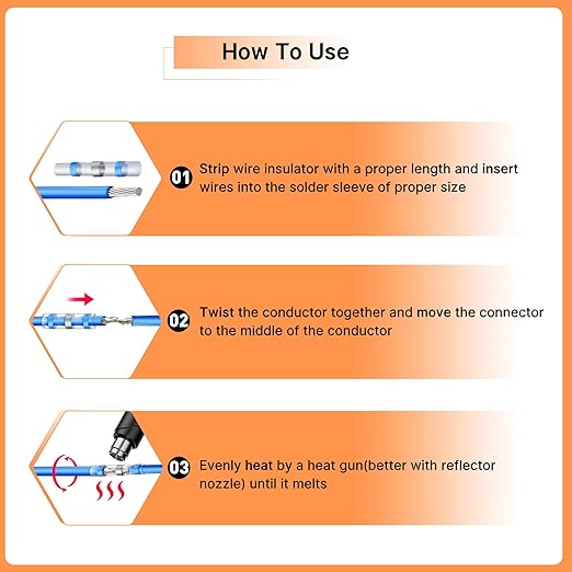 Ultimate All-in-ONE Heat Shrink Solder Seal Wire Connectors Kit – Wire Striper, Heat Gun, Kuject 2000PCS Waterproof Solder Stick Butt Connectors, Electrical Wiring Connector Kit for Marine Automotive