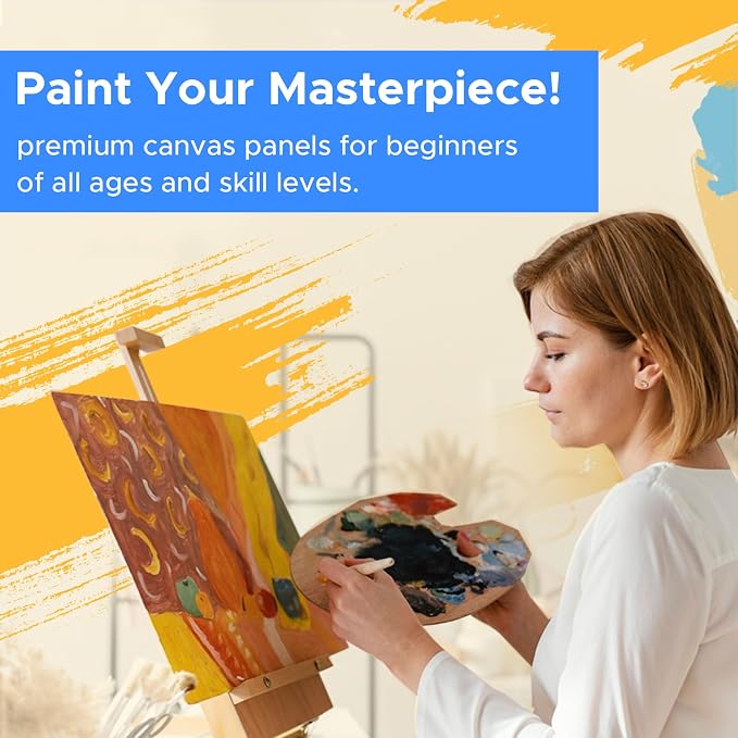 54 Pack 5x7 Inch Canvas Boards for Painting Bulk, Kids Art Novices Blank - Image 8