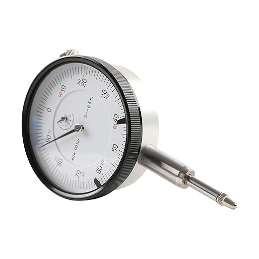 HFS(R) 0-1/2" Dial Indicator Lathe Tool High Precision, 0.5" Measuring Range, 0.001" Graduation Interval