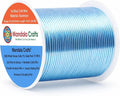 Mandala Crafts 20 Gauge Ice Blue Anodized Aluminum Craft Wire, 100 FT | Colored by MandalaCrafts