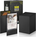 Standard Black Card Sleeves 500 Pack Compatible by Fabmaker