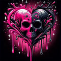 Meothan Diamond Art Kits for Adults, 5D DIY Heart Skull Diamond Painting Kits by MeothanDiamondPainting