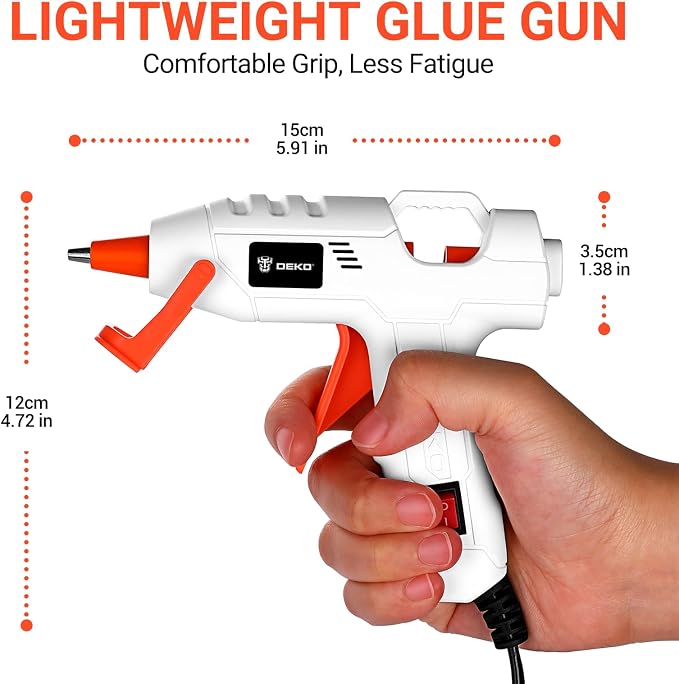 Mini Hot Glue Gun Kit：DEKOPRO 20Watt High Temp Glue Guns Tool - Image 3