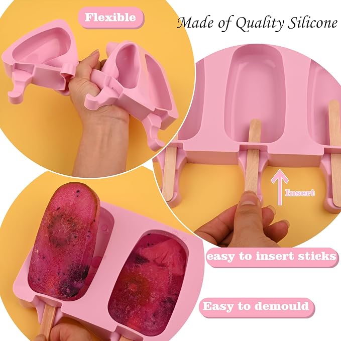 WMKGG Popsicle Silicone Molds Set, Ice Pop, Cakesicles - Image 7