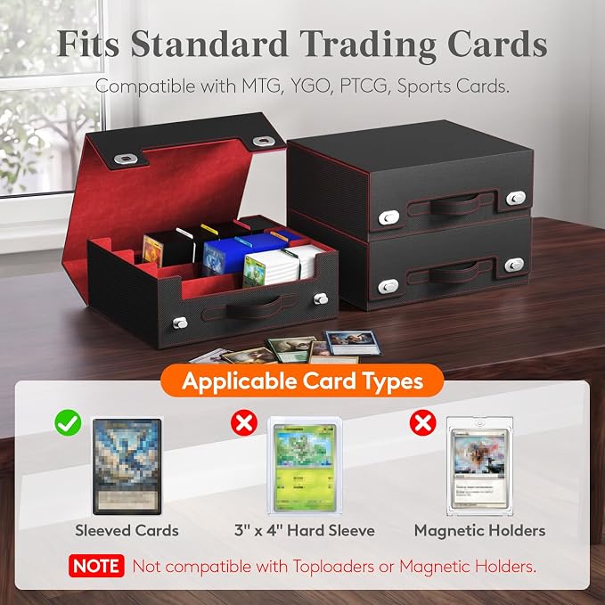 Lifewit Trading Card Storage Box - Image 3