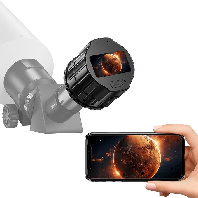 WiFi Telescope Camera Eyepiece, 64G Electronic Eyepiece Camera by Telonixium