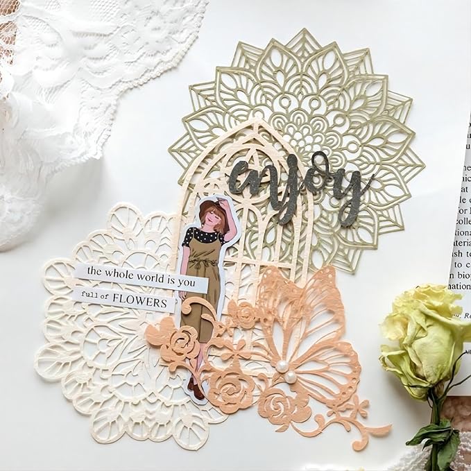 Vintage Scrapbook Paper Lace Cutouts - Image 4