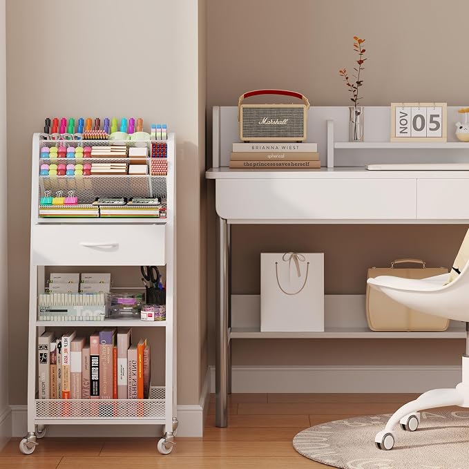 Homsorout 3 Tier Rolling Cart - Image 5