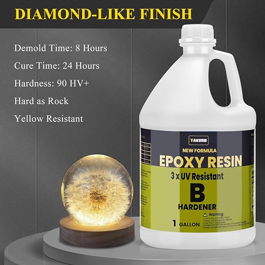 TAKIMO 2 Gallon 3× UV Resistant Epoxy Resin Kit - Image 3