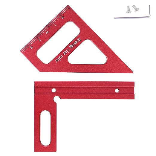 Imperial 3D Multi-Angle Measuring Ruler, 45/90 Degree Aluminum Alloy - Image 7