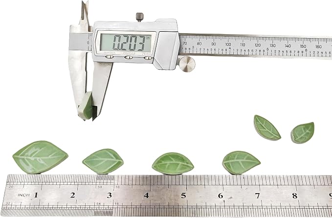 500g/1.1lb Leaf-Shaped Ceramic Mosaic Tiles, Ceramic Mosaic Pieces - Image 5