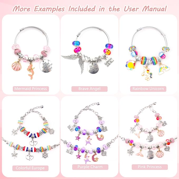 UFU Charm Bracelet Making Kit, A Sweet Birthday Gift to Inspire Imagination & - Image 7