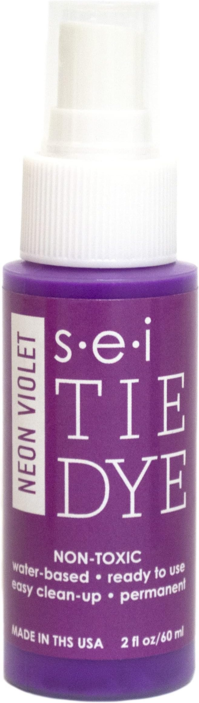 S.E.I. Neon Violet Tie Dye Spray Bottle: 2oz. Non Toxic Fabric Dye Spray by SEI