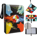 9 Pocket Card Binder with 50 Removable Sleeves, Holds 900 Cards | 3 Ring Zipper by Unknown