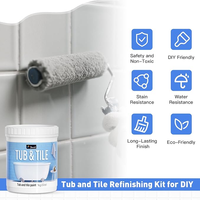 DWIL Tile Paint, Tub and Tile Refinishing Kit - Image 4