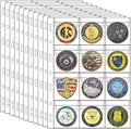 132 Pockets Coin Binder Collection Supplies Pages, Standard 9 Hole Coin by Xxmbbjy