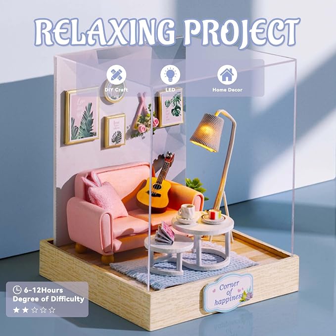 Flever Dollhouse Miniature DIY House Kit Creative Room - Image 5