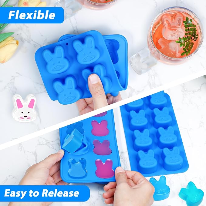Webake Easter Bunny Ice Cube Molds, 8-Cavity Bunny Silicone Molds - Image 4